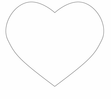 Сердечки шаблон для печати