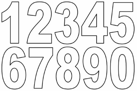Число 23 для вырезания