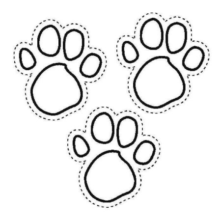 Трафарет лапки