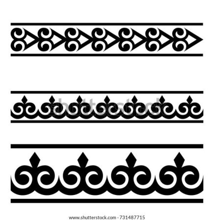 Казахский орнамент раскраска