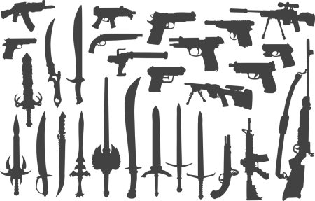 Картинки трафареты оружия (46 фото)