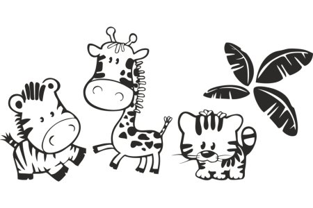 Трафареты детские для декора