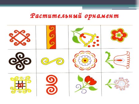 Башкирский орнамент растительный узор