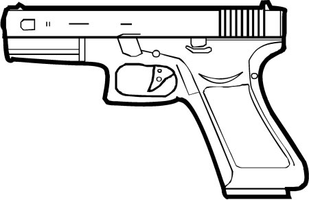 Чертёж пистолета Desert Eagle