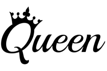 Надпись Queen с короной