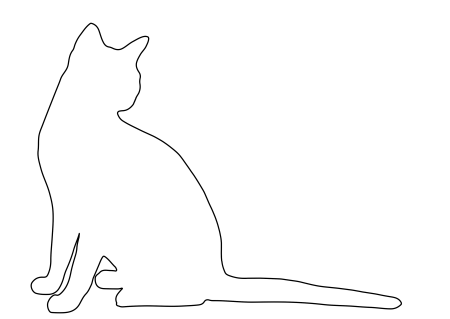Контур кошки