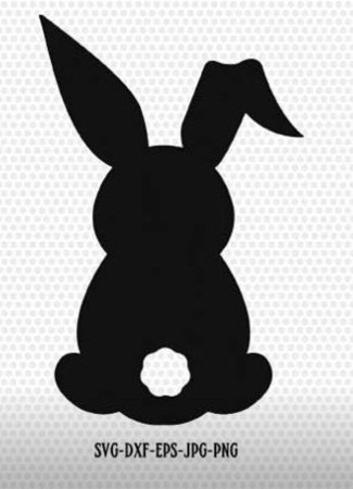 Трафарет зайчик для детей 3-4 лет