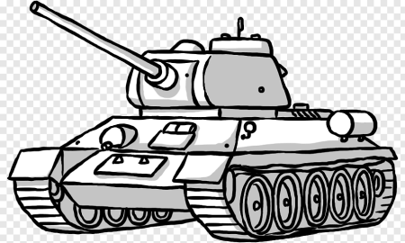 Контур танка т 34