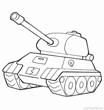 Раскраска танк т 34
