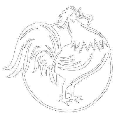 Петух рисунок