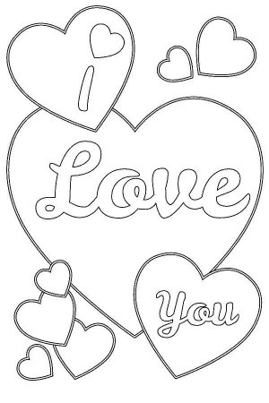 Раскраска Love
