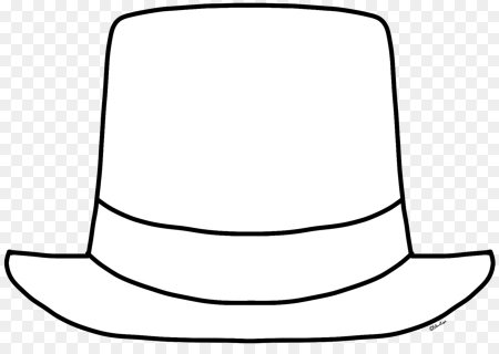 Шляпка раскраска