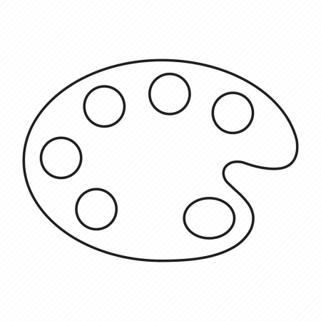 Палитра для красок контур