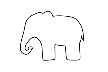 Картинки трафареты слона (49 фото)