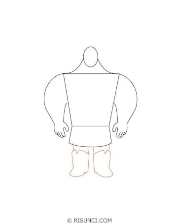 Богатырь рисунок