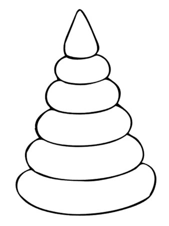 Пирамидка раскраска