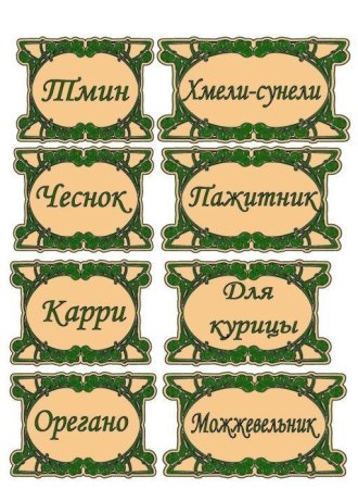Круглая этикетка на банку