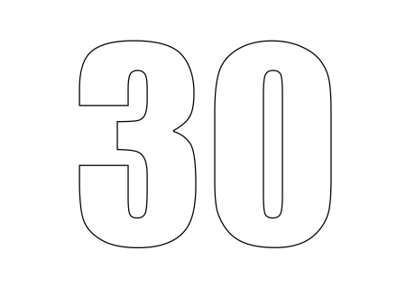 Цифра 50 трафарет для торта