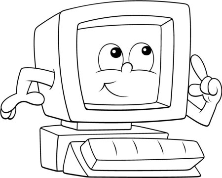Раскраска компьютерная игра для детей