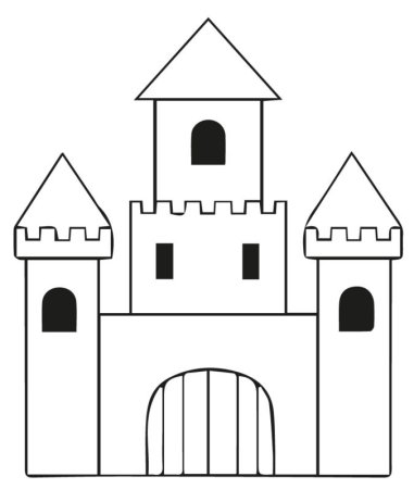 Замок трафарет