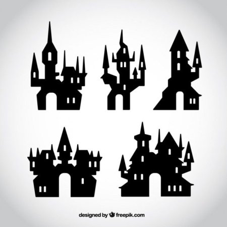 Силуэты старинных замков