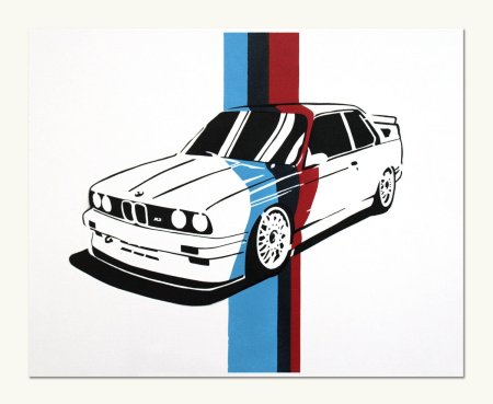 BMW e34 принт