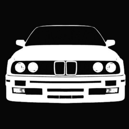 BMW e34 силуэт