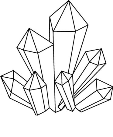 Раскраска Кристалл