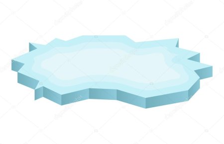 Льдина без фона