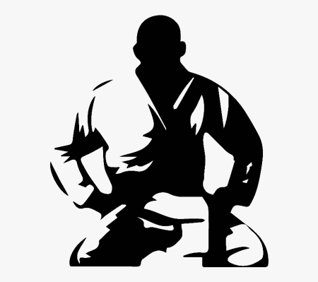 Каратист силуэт