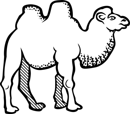 Картинки трафареты верблюда (41 фото)