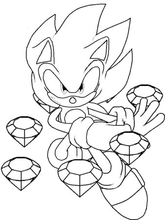 Sonic the Hedgehog раскраска
