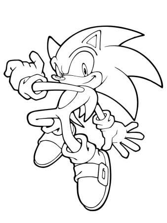 Sonic the Hedgehog раскраска