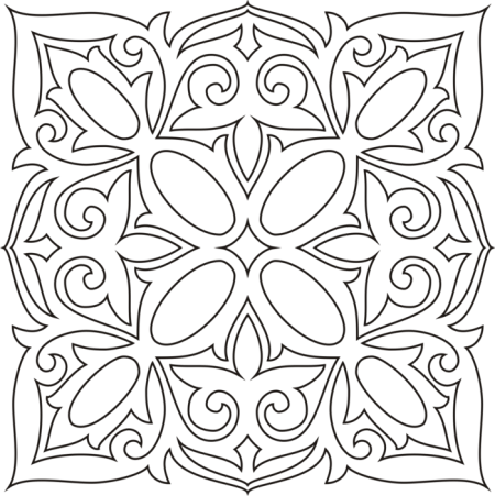 Трафарет "восточные узоры"