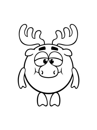 Смешарики раскраска Лосяш