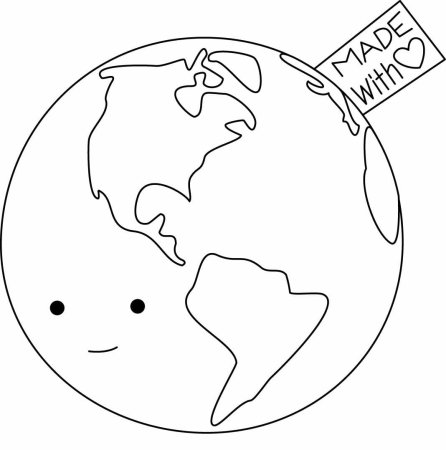 Земля раскраска