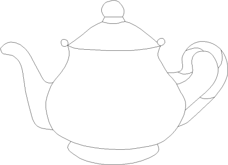 Заварочный чайник раскраска