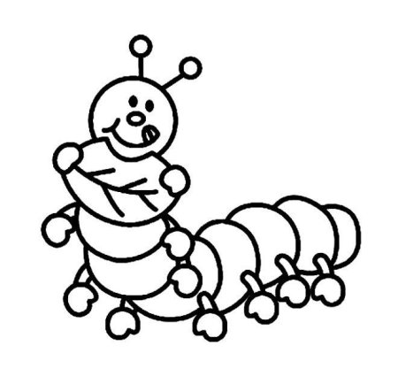 Гусеница Printable