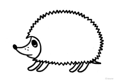 Ежик рисунок