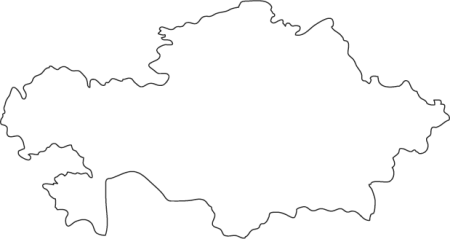 Казахстан границы очертания