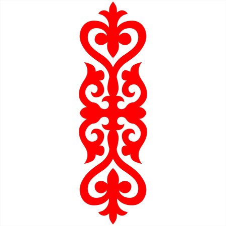 Казахский орнамент трафарет
