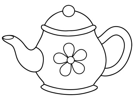 Чайник раскраска