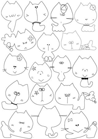 Кошка из фетра выкройка