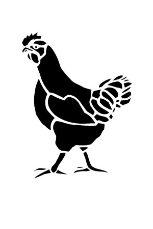 Курица раскраска