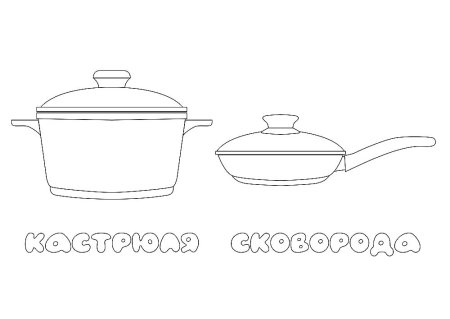 Кастрюля раскраска