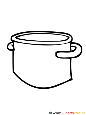 Раскраска кастрюля, сковородка