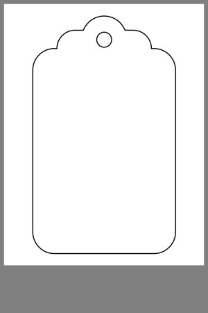 Бирка трафарет