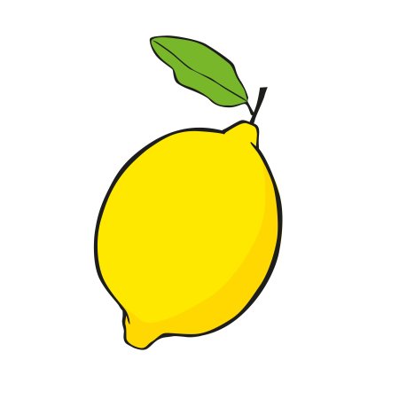 Лимон раскраска