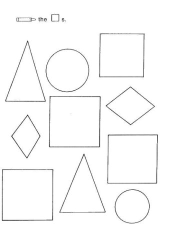 Картинки трафареты геометрических фигур (45 фото)