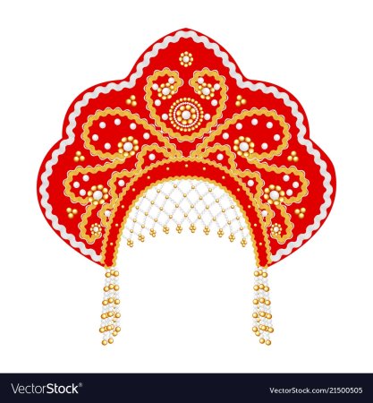 Кокошник рисунок